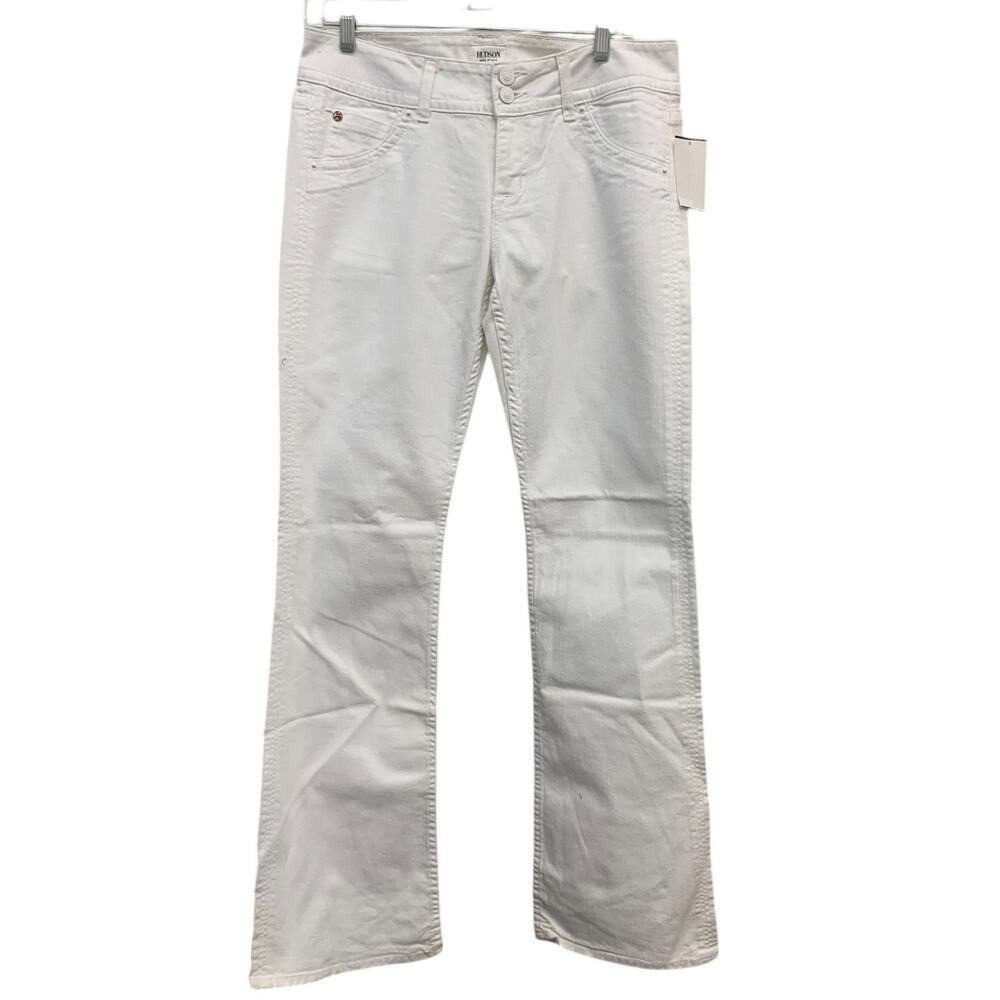 NWT HUDSON Signature Bootcut White SZ 29 Wide Leg